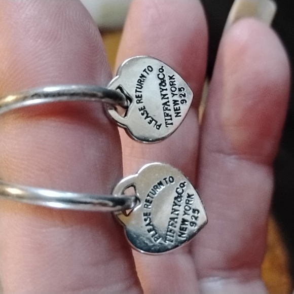Tiffany & Co. Jewelry - Mini Tiffany Heart Tag Earrings On 925 Huggies Price Firm New Never Worn